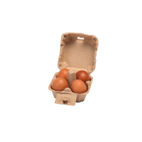 Vente en gros pour l'emballage des œufs en carton de pulpe de 4 cellules d'œufs utilisant comme boîte de rangement pour la livraison logistique plateau à œufs en papier prix fournisseurs