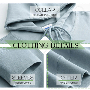 เสื้อฮู้ดดี้ขนาดใหญ่พิเศษสั่งทำได้ พร้อมลายพิมพ์และโลโก้แบบชุดวอร์ม ผ้ากันหดเพื่อความสบายสูงสุด สำหรับทุกเพศทุกวัยและไซส์พลัส - Product Image 3