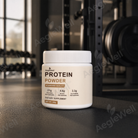 Poudre de protéines triple mélange Aeglewell, formule personnalisée de protéines BCAA Glutamine Complex en pot plastique, marque privée