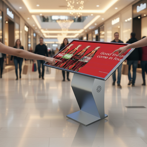 Nuevo y Popular Tótem Interactivo Inteligente con Pantalla Táctil y Ruedas, de 55 Pulgadas, Alta Definición, para Mejorar la Experiencia en Tiendas Minoristas - Product Image 1