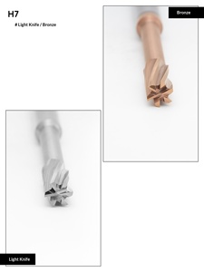 Alesatore a Spirale per Fori Ciechi in Acciaio al Tungsteno con Gambo Fisso 60 H7 Fondo Piatto per Pulizia Radici in Lega Dura - Product Image 4