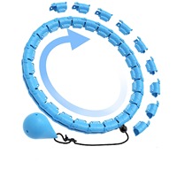 Dropshipping Shopify Fulfillment Agent 2025 Portable Women Smart Exercise Weighted Sports Fitness Circle Hoops