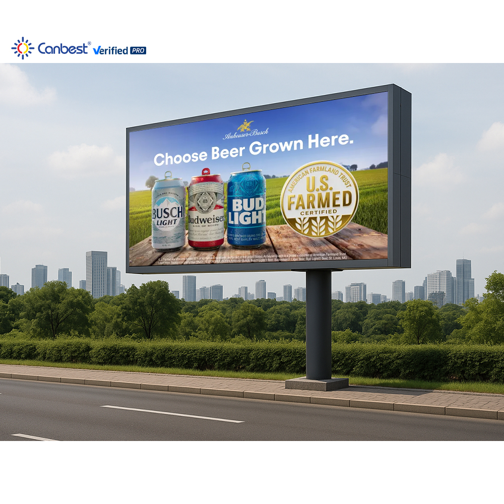 Canbest Высокая яркость P5 P6.67 P8 P10 передний сервис уличный фиксированный светодиодный дисплей рекламный щит вывеска рекламный экран