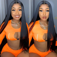 Mink Wig Frontal Rambut Brasil Renda, Wig Renda Remy 5X5 Hd Wig Rambut Manusia, Wig Rambut Manusia Selaras Kutikula Perawan untuk WANITA HITAM