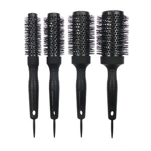 Nuevas ideas de productos 2024, cepillo redondo de cerámica de nailon con Mango antideslizante para salón, cepillo profesional para el cabello con pasador de burlas - Product Image 2