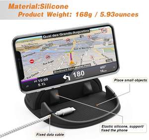 YTGEE New <strong>Car</strong> Accessories Silicone Anti-slip Storage Pad Mat Smartphone Stand Mount Desk <strong>Car</strong> Dashboard <strong>Mobile</strong> Phone <strong>Holder</strong> - Product Image 3