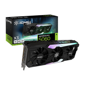 การ์ดจอ GeForce RTX 5060 IChill 8GB GDDR7 128-bit 3840 CUDA พัดลมสามตัว สำหรับเล่นเกมบนเดสก์ท็อป รองรับวีดีโอ DLSS 4 สำหรับพีซี 1 รุ่นใหม่ - Product Image 6