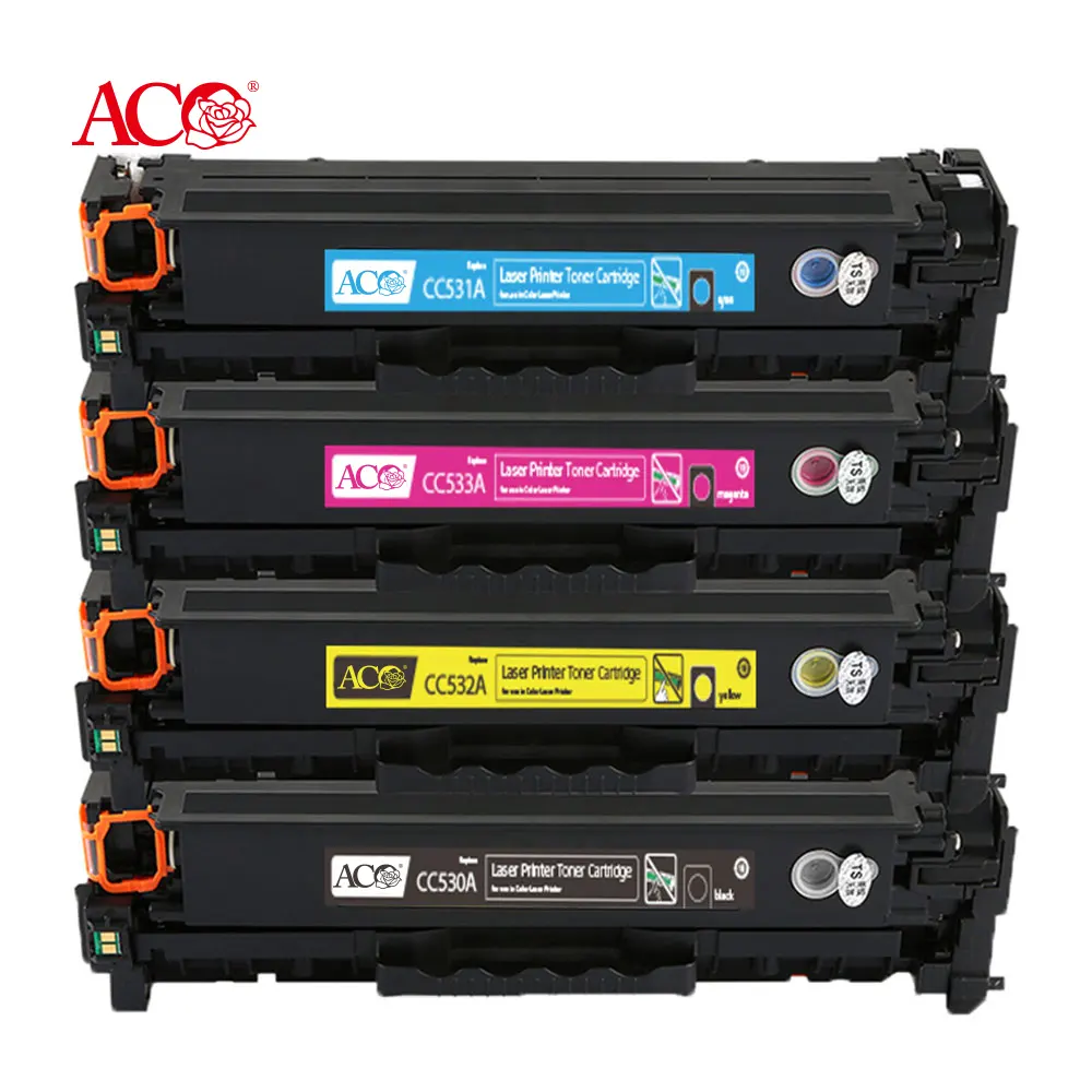 ACO Toner Cartridge 125A 126A 130A 131A 201A 203A 304A 305A 410A Color Compatible For HP Supplier High Quality