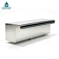 Cascade murale en acier inoxydable Water Faery pour la décoration moderne des piscines et des spas