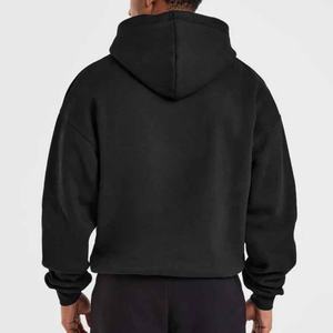 Sudadera con Capucha Unisex Otoño Invierno, 450GSM, Algodón Grueso, Logotipo Personalizado, Patrón Sólido, Bordado 3D, Sudadera Larga con Capucha - Product Image 4