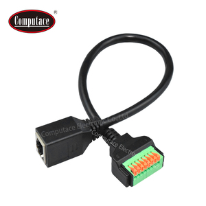 Cable RJ45 8P8C con conector hembra a bloque de terminales de 8 pines de conexión rápida para proyectos de cableado sin soldadura de señales de red - Product Image 2
