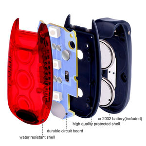 Feu stroboscopique à 3 LED <span class=keywords><strong>pour</strong></span> vélo, <span class=keywords><strong>accessoires</strong></span> haute visibilité, clipsables, feu arrière de sécurité - Product Image 5