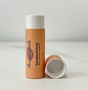 Custom Printing Biodegradable Cosmetic Empty Push Up Paper Tube Packaging <b>Container</b> For Lip Balm Lipstick Tubes - Product Image 5