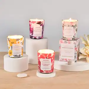 Wholesale Custom Logo Candle Scented Long Lasting Luxury Soy Wax Perfumed Natural Aromatherapy Scented Candles