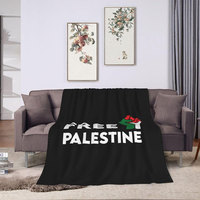 Couverture personnalisée Free Palestine, drapeau palestinien, douce et confortable, pour chambre à coucher, canapé, literie, climatisation, couverture en flanelle
