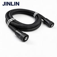 Tuyau tressé Jinlin F1/2 haute pression, flexible, anti-fuite, pour cuisine, en nylon et acier inoxydable SUS304.