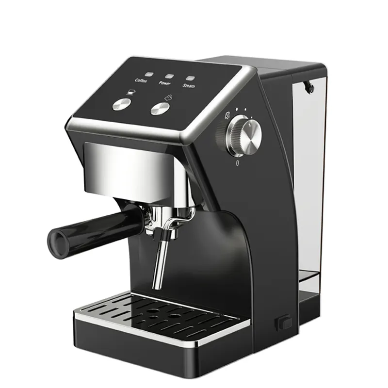 Yarı otomatik paslanmaz çelik İtalyan Espresso kahve makinesi Cafe makinesi