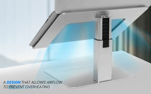 IDock Bureaux ergonomiques pour ordinateur <span class=keywords><strong>portable</strong></span> à hauteur réglable et stable, <span class=keywords><strong>support</strong></span> pour ordinateur <span class=keywords><strong>portable</strong></span> <span class=keywords><strong>ventilé</strong></span>, <span class=keywords><strong>support</strong></span> pour bureau - Product Image 2