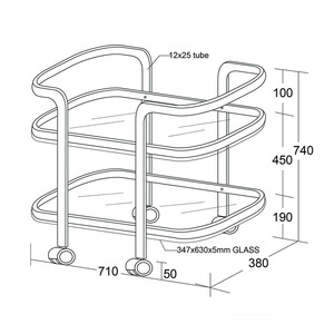 Nordic-style luxury restaurant side <b>tables</b>, trolleys, tea <b>tables</b>, bar carts, wheeled movable shelves, food delivery carts - Product Image 3