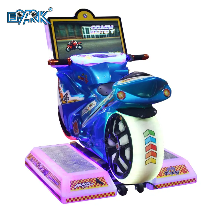 Moedas Operado Crianças Condução Simulador Louco Motocicletas Corrida Arcade Video Game Machine