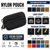Portefeuille tactique en nylon durable, élégant et minimaliste, porte-cartes fonctionnel, pochette de voyage compacte, prix d'usine en gros