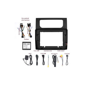 Aijia กรอบเครื่องเสียงรถยนต์สำหรับ <span class=keywords><strong>VW</strong></span> Touran 2014 10นิ้วแผงจอพลาสติกสายรัดเครื่องเสียงรถยนต์ - Product Image 2