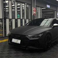 1.52X15m chevalier noir mat auto-cicatrisant TPU vinyle Wrap brillant auto-adhésif voiture carrosserie peinture Film protecteur couleur PPF