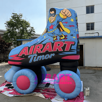 Modèle de patin à roulettes gonflable de 4 m de hauteur pour la promotion de la marque et les événements publicitaires