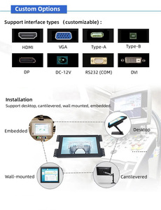 Moniteur industriel intégré à écran tactile <span class=keywords><strong>LCD</strong></span> IPS de 8 pouces avec boîtier en métal Interface USB à 4:3 rapport d'aspect-Nouveau - Product Image 6
