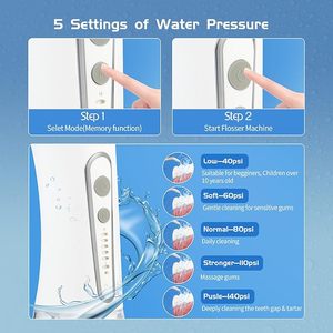 Dents blanches Waterflosser <span class=keywords><strong>Dentaire</strong></span> Eau Pick Puissant Jet Cleaner Dent Plaque Calcul <span class=keywords><strong>Tartre</strong></span> Pierre Remover Flosser Machine - Product Image 3