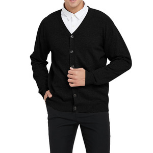 Cárdigan Transpirable Antiarrugas con Cierre de Botones, Moderno, Cómodo, de Tela Suave, OEM Personalizado, Nuevo Cárdigan para Hombre - Product Image 1