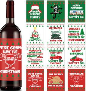 Custom Sticker Private Label Textured PVC Leather <strong>Embossed</strong> <strong>Paper</strong> UV Red Wine Label Printing - Product Image 4