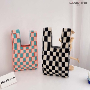 Hadiah wanita ulang tahun khusus unik untuk gadis remaja teman pantai modis desain lucu rajutan kanvas tas tangan tas Retro - Product Image 4