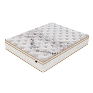 anti bacterial comfortable king queen size mattress roll memory foam top pocket coil spring mattress