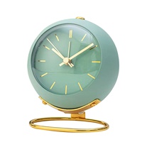 Réveil numérique scandinave en quartz avec estampage doré et minuteur lumineux pour salon, chambre et bureau