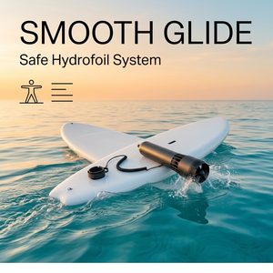 Tavola da Surf Jetboard Bianca Stabile con Sconto Quantità, SUP Paddle Board, Motore Staccabile Dark Torpedo Thruster e Leash di Sicurezza a Spirale - Product Image 2