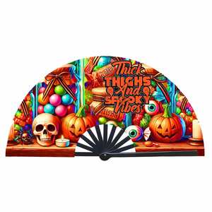 Abanico Plegable de Bambú Personalizado de 33 CM, Diseño Festivo Navideño, Regalos Promocionales Empresariales, Promoción de Música, Dibujos Animados y Fiestas - Product Image 4