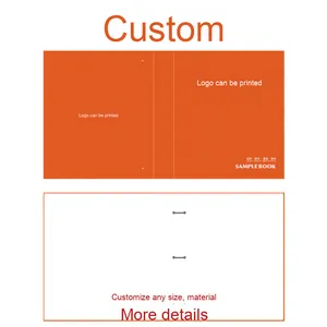 Tùy chỉnh <span class=keywords><strong>A4</strong></span> bìa cứng Vòng chất kết dính dệt vải da mẫu cuốn sách thẻ màu hiển thị cuốn sách - Product Image 6
