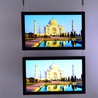 Affichage numérique suspendu haute définition pour magasin, lecteur Android intelligent commercial personnalisé, support mural LCD, CMS publicitaire