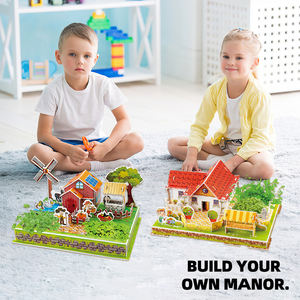 Jouet de <span class=keywords><strong>puzzle</strong></span> <span class=keywords><strong>en</strong></span> papier 3D créatif, jouet de <span class=keywords><strong>puzzle</strong></span> éducatif pour enfants, modèle de construction de maison <span class=keywords><strong>en</strong></span> <span class=keywords><strong>puzzle</strong></span> - Product Image 2