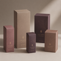 Boîte d'emballage en papier cartonné blanc avec impression UV personnalisée du logo pour les produits de parfumerie, cosmétiques et produits de beauté
