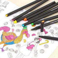 Ensemble de stylos feutres de couleur à pointe fine de 0,4 mm, 60 couleurs, encre à base d'eau, séchage rapide, pour journalisation, écriture, prise de notes, calendrier, agenda