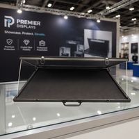 Vitrine d'exposition pour salon professionnel, grande vitrine de table en aluminium verrouillable