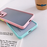 Étui de téléphone antichoc coloré avec boutons mats en PC et TPU, protection de l'appareil photo pour HUAWEI P30 Lite P40 Pro Honor 8X Mate 30 40 Pro Nova 9A
