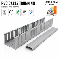 Goulotte de câblage en PVC sur mesure 50x45mm à fente large, ignifuge, pour panneau de commande électrique - Vente en gros