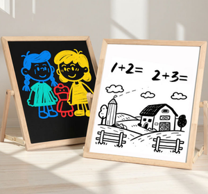 Caballete de dibujo DIY de doble cara de madera multifunción plegable, juegos de mesa, aprendizaje educativo, juguetes de matemáticas, tablero de dibujo para niños - Product Image 5