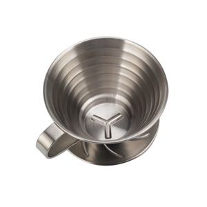 Classic Design Cone Dripper with <b>Removable</b> Cup Easy to Clean Paperless Stainless Steel Filter - Product Image 6