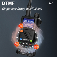 Baofeng UV-5RH, radio bidirectionnelle VHF/UHF, puissance de sortie 5W, contrôle VOX, talkie-walkie portable, adapté aux sports de plein air