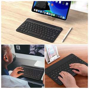 Vente directe d'usine, clavier mini ultra-fin de 10 pouces, connexion sans fil, clavier d'ordinateur en anglais pour tablette - Product Image 5