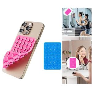 Support de téléphone en silicone multicolore à double face avec succion TikTok Videos Selfies Support de téléphone Accessoires de téléphone Miroir Douche Support de téléphone - Product Image 2